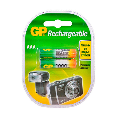  GP, AAA (R03, LR03, 286), 1,2V, 1000, --, 2